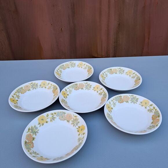 Vtg China Noritake Progression 6 Fruit Dessert Plate Sunnyside 9003 White Floral - Picture 6 of 6